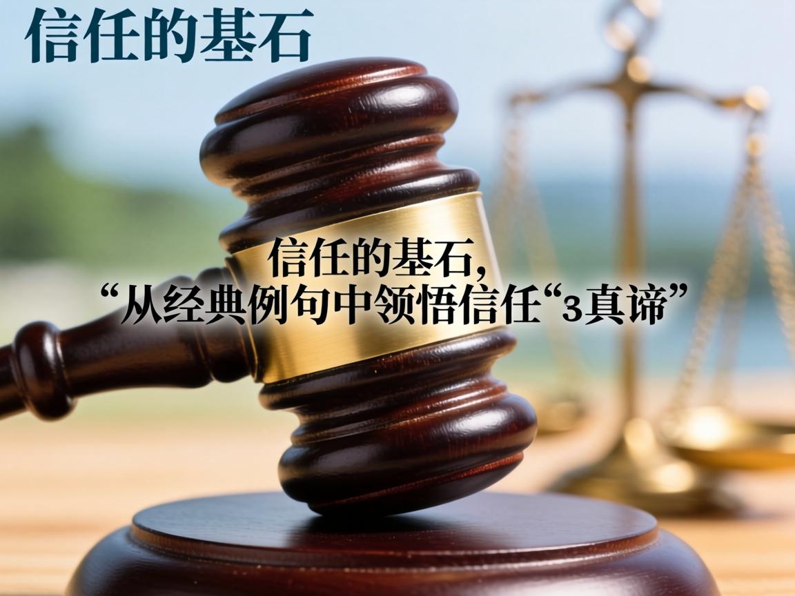 信任的基石,从经典例句中领悟信任的真谛 从经典例句中领悟信任的真谛
